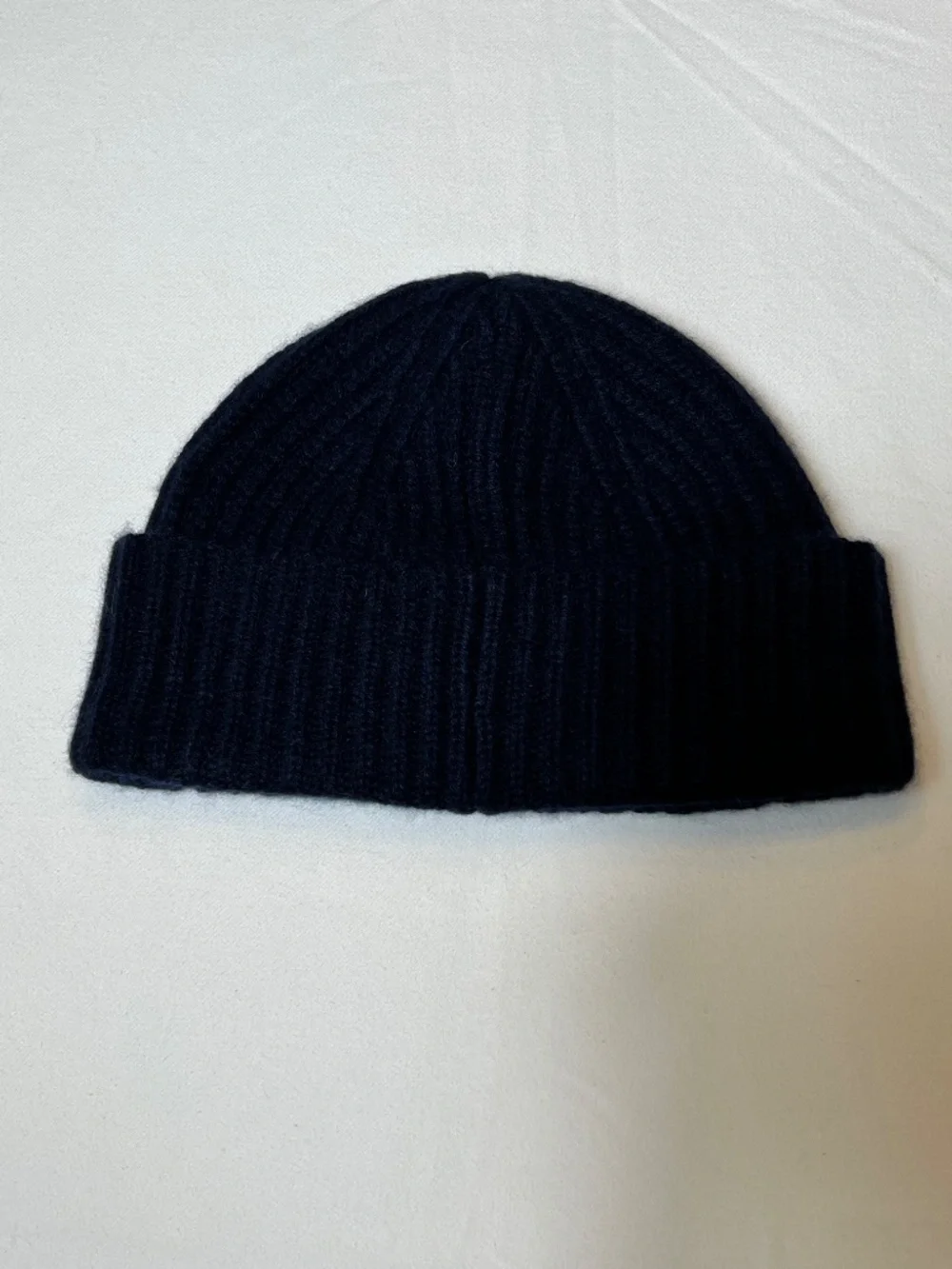 Nordstrom 100% Cashmere Ribbed Fisherman Style Beanie Cap